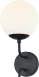 Forty West Evie Black 2-Light Sconce-3