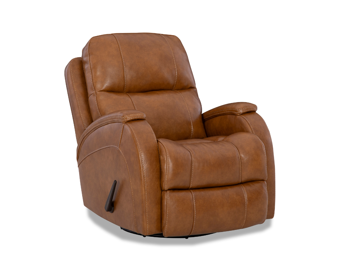 NICENESS【BRAD】 Brady Saddle Leather Recliner | Bob Mills Furniture