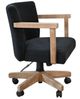 Sunny Designs™ Gibson Black Corduroy/Oak Grove Game Chair-1