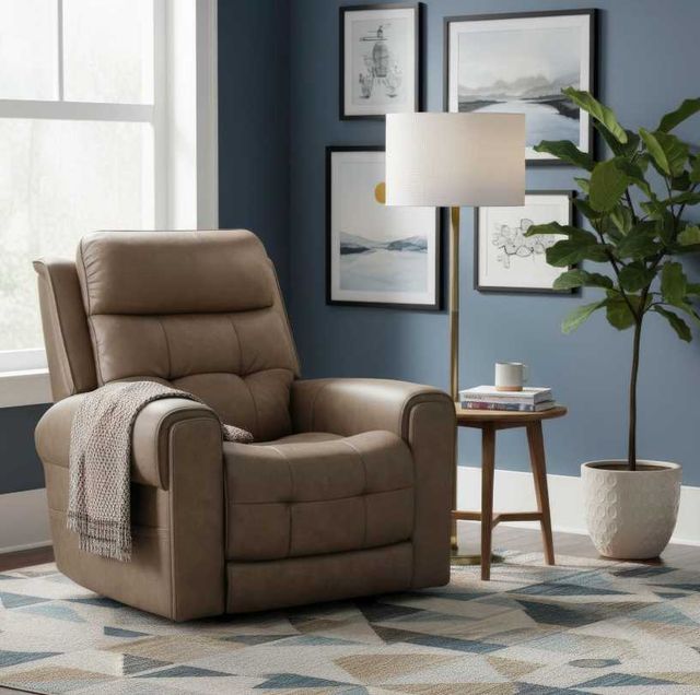 Liberty Furniture Sergeant Canyon Silt Big and Tall Power Recliner-2