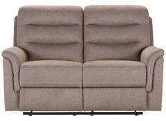 Hughes Furniture® 15176 Gio Mushroom Reclining Loveseat