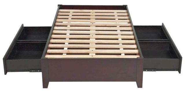 Modus Furniture Nevis Espresso Twin Simple Storage Bed-3