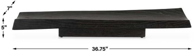 Uttermost® Ciaran Black Indoor-Outdoor Wooden Tray-2