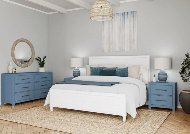 Riverside Furniture Rosalie Cabana Blue Nightstand-1