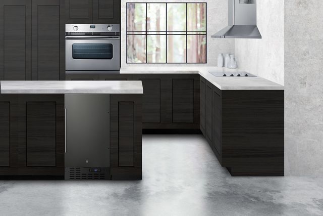 Summit® 2.7 Cu. Ft. Black Stainless Steel Built In All Freezer-4