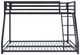Homelegance® Jovie Black Twin/Full Bunk Bed-4