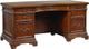 Aspenhome® Hawthorne Carmel Brown 66" Curved Exec Desk-0