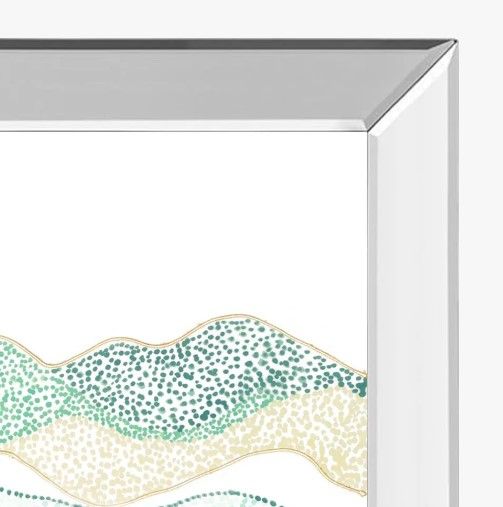 Classy Art Terra Dots II by Vanna Lam Mirrored Frame Wall Art-1