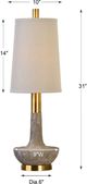 Uttermost® Volongo Stone Ivory Buffet Lamp-2