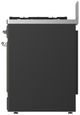 Ilve® Majestic III 30" Graphite Matte Pro Style Dual Fuel Liquid Propane Range with 5 Black Brass Burners and Chrome Trim-2
