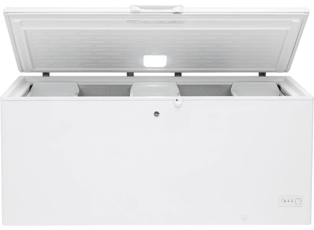 GE® 74" 21.7 Cu. Ft. White Chest Freezer-1