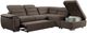 Mazin Furniture Platina 3-Piece Chocolate Right-Arm Facing Pullout Sleeper Sectional and Chaise with Storage Ottoman-1