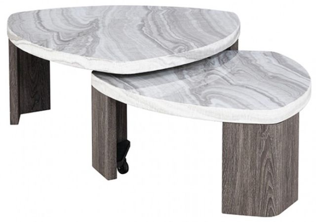 Furniture of America® Levis Gray Nesting Cocktail Table-4