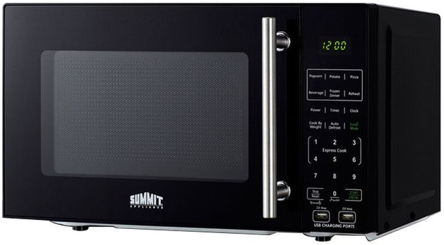 Summit® 0.7 Cu. Ft. Black Countertop Microwave-2