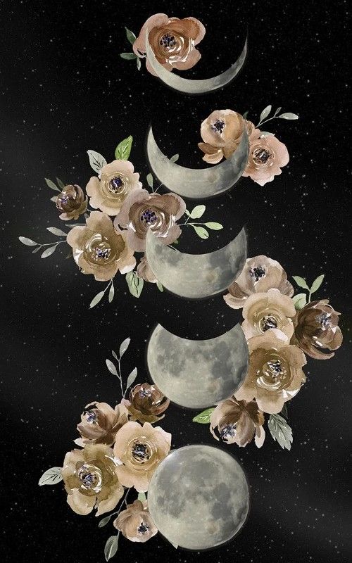 Classy Art Bohemian Lunar Phases by Daniela Santiago Wall Art-0
