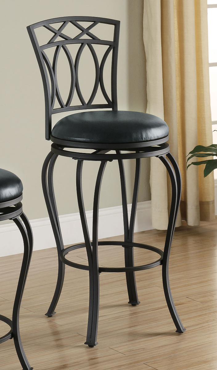 Coaster Adamsville Upholstered Swivel Bar Stool - Thumbnail 2