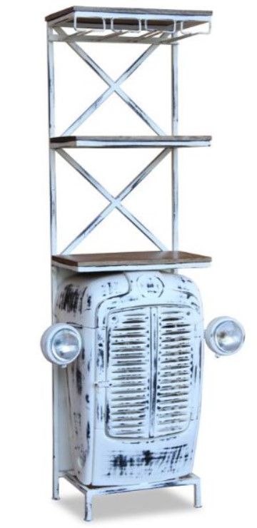 Jaipur Furniture Retro Blue Wow Tractor Bar Cabinet-0