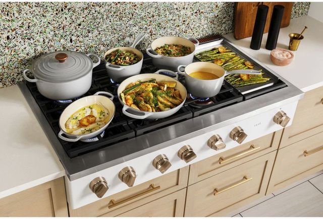 Café™ 48" Matte White Gas Rangetop-6