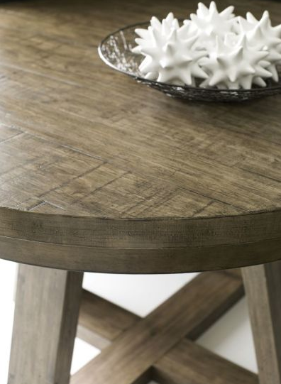 Kincaid® Plank Road Button Stone Dining Table-2