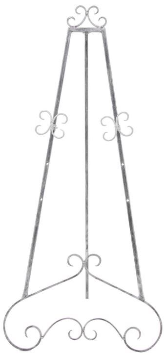 Deco Marche Gray Scroll 3-Tier Display Easel with Chain-0