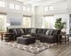 iAmerica Furniture Hercules Smoke 40" Ottoman-3