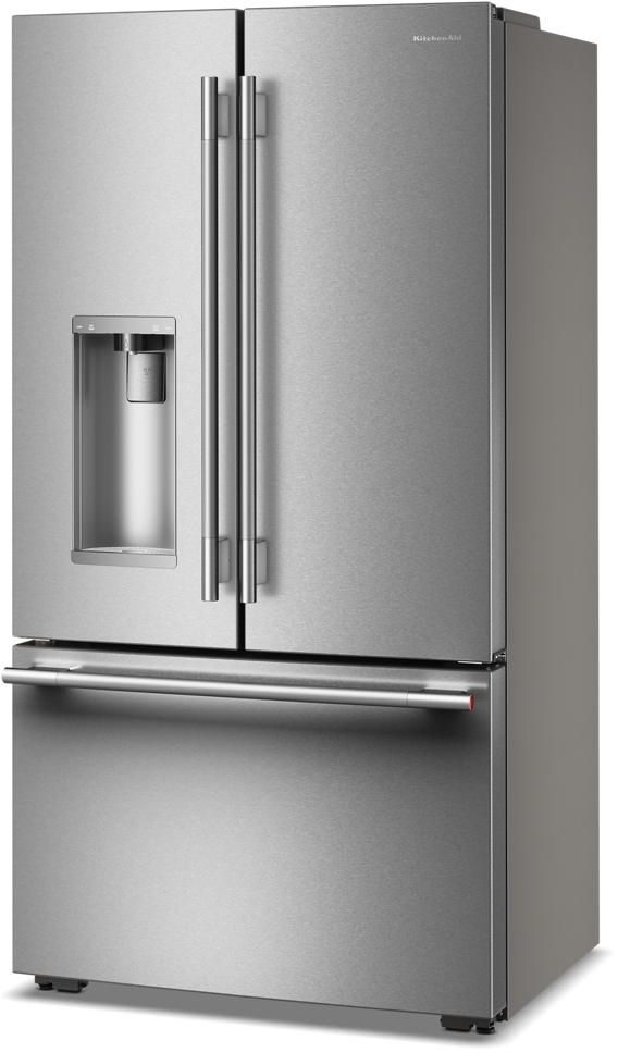 KitchenAid® 36" 23.1 Cu. Ft. PrintShield™ Finish Counter Depth French Door Refrigerator with Intelligent Auto Fill-2