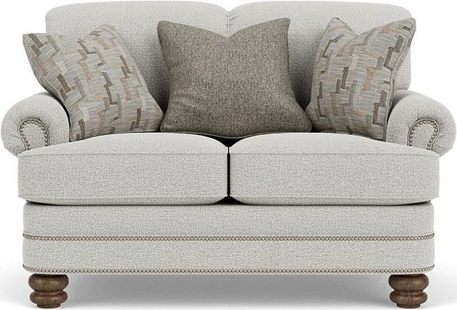 Flexsteel® Bay Bridge Silver Glacier Loveseat-1