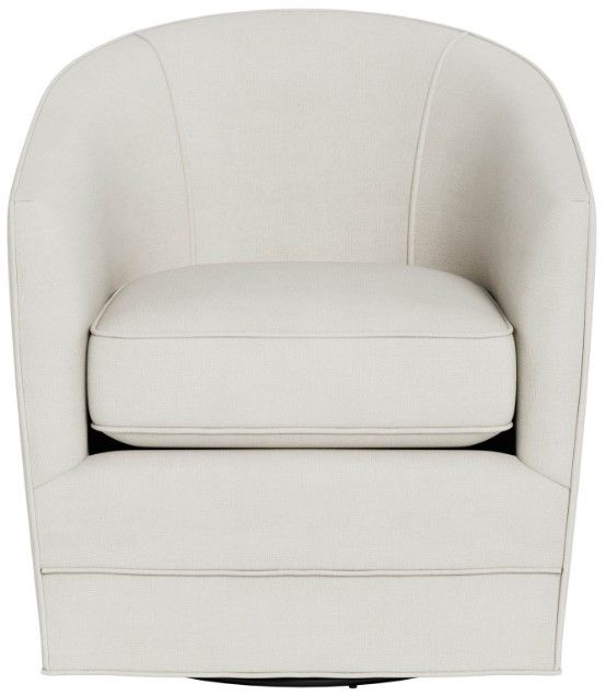 Universal Explore Home™ Customizable Coastal Living Outdoor Burke Fabric Swivel Chair-1