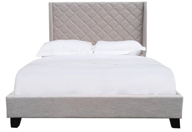 Mazin Furniture Briar Beige Queen Upholstered Platform Bed-0