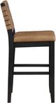Steve Silver Co. Reid Black/Saddle Brown Barstool-3