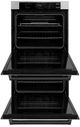 ZLINE Autograph Edition Professional 30" Stainless Steel Double Electric Wall Oven with Matte Black Accents-2