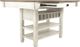 Signature Design by Ashley® Bolanburg Weathered Gray Rectangular Counter Height Dining Table with Antique White Storage Base-2