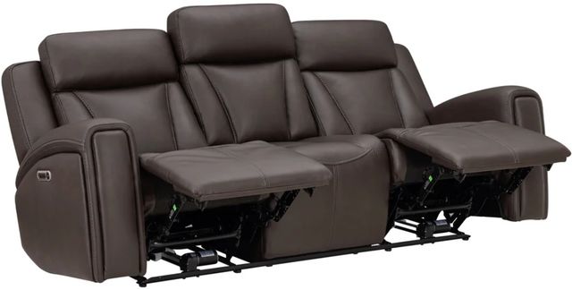 Parker House® Maveric Bette Coffee Power Reclining Sofa with Zero Gravity and Drop Down Table-2