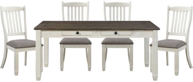 Homelegance® Granby 5-Piece Two-Tone Dining Table Set-0