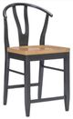 Legacy Classic Franklin Aged Black Wishbone Back Counter Stool-0