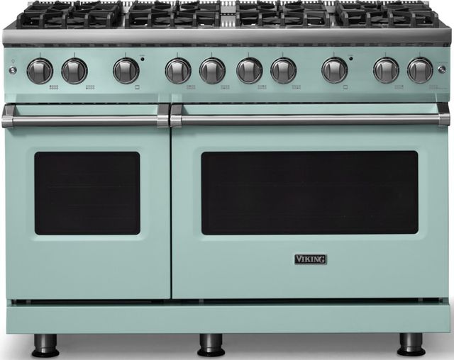 Viking® 5 Series 48" Splash Pro Style Gas (NG) Range with Polished Chrome Trim-0