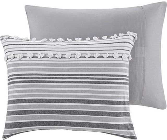 Olliix by Urban Habitat Grey Twin/Twin XL Calum Cotton Jacquard Comforter Set-2