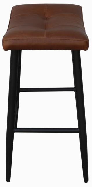 Nest Home Collections Frankie Dark Brown Leather Counter Stool-2