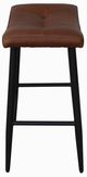 Nest Home Collections Frankie Dark Brown Leather Counter Stool-2