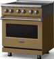 Viking® 5 Series 30" Golden Hour Pro Style Induction Range with Polished Chrome Trim-3