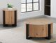 Steve Silver Co. Darcie Natural End Table with Black Base-1