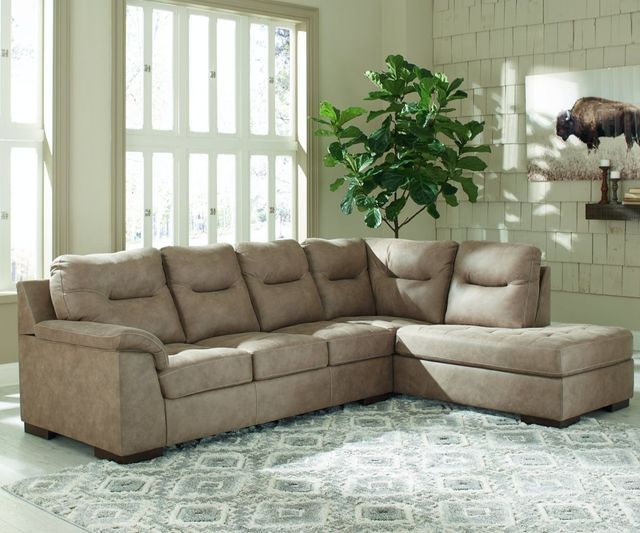 Signature Design by Ashley® Maderla 2-Piece Pebble Right-Arm Facing Sofa Sectional and Chaise-2