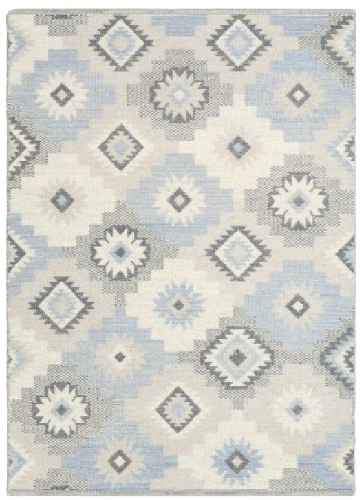 Nourison Home™ Copenhagen Ivory Blue Indoor 5' x 7' Area Rug-0