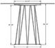 Amisco Customizable Calypso 42" Round Pub Counter Height Table with 0.5" Starstone on Glass Top-2