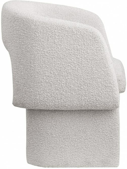 Meridian Furniture Emmet Cream Boucle Dining Chair-2