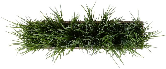Monarch Specialties Inc. 12" Indoor Grass Artificial Plant in 5" Wood Box-4