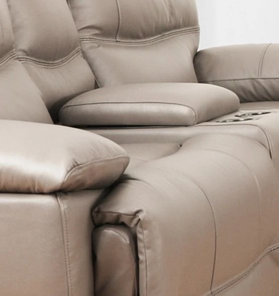 American Wholesale Furniture Colt Taupe Power Reclining Loveseat-2