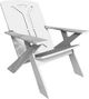 Unwasted® Long Pause White Plastic Outdoor Accent Chair-0