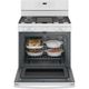 GE® 30" White Freestanding Gas Range-3