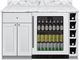Summit® TurnKey Mesa 54" White Dry Bar with 3.3 Cu. Ft. Built-In Beverage Center-1